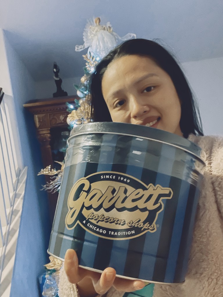 I'm holding a Garrett Popcorn